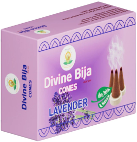 Divine Bija Incense Dhoop Cones | Lavender | Id178 #178/466