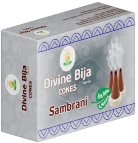 Divine Bija Incense Dhoop Cones | Sambrani | Id180 #180/466