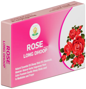 Divine Bija Long Dhoop Incense Sticks | Rose Id216 #216/466