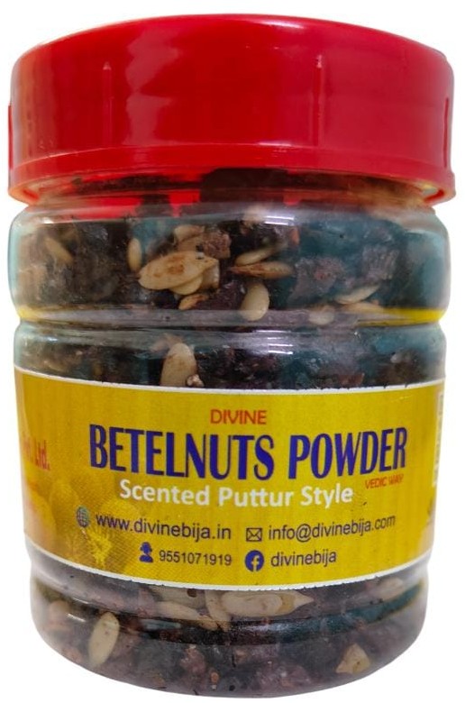 Divine Bija BetelNuts Powder Scented Puttur Style Divine Bija India Pvt Ltd | A story of motivation, passion and unconditional commitment