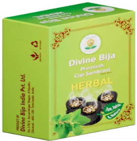 Divine Bija Premium Cup Sambrani Herbal Id260 #260/466
