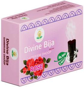 Divine Bija Sambrani Dhoop Stems | Rose Id290 #290/466