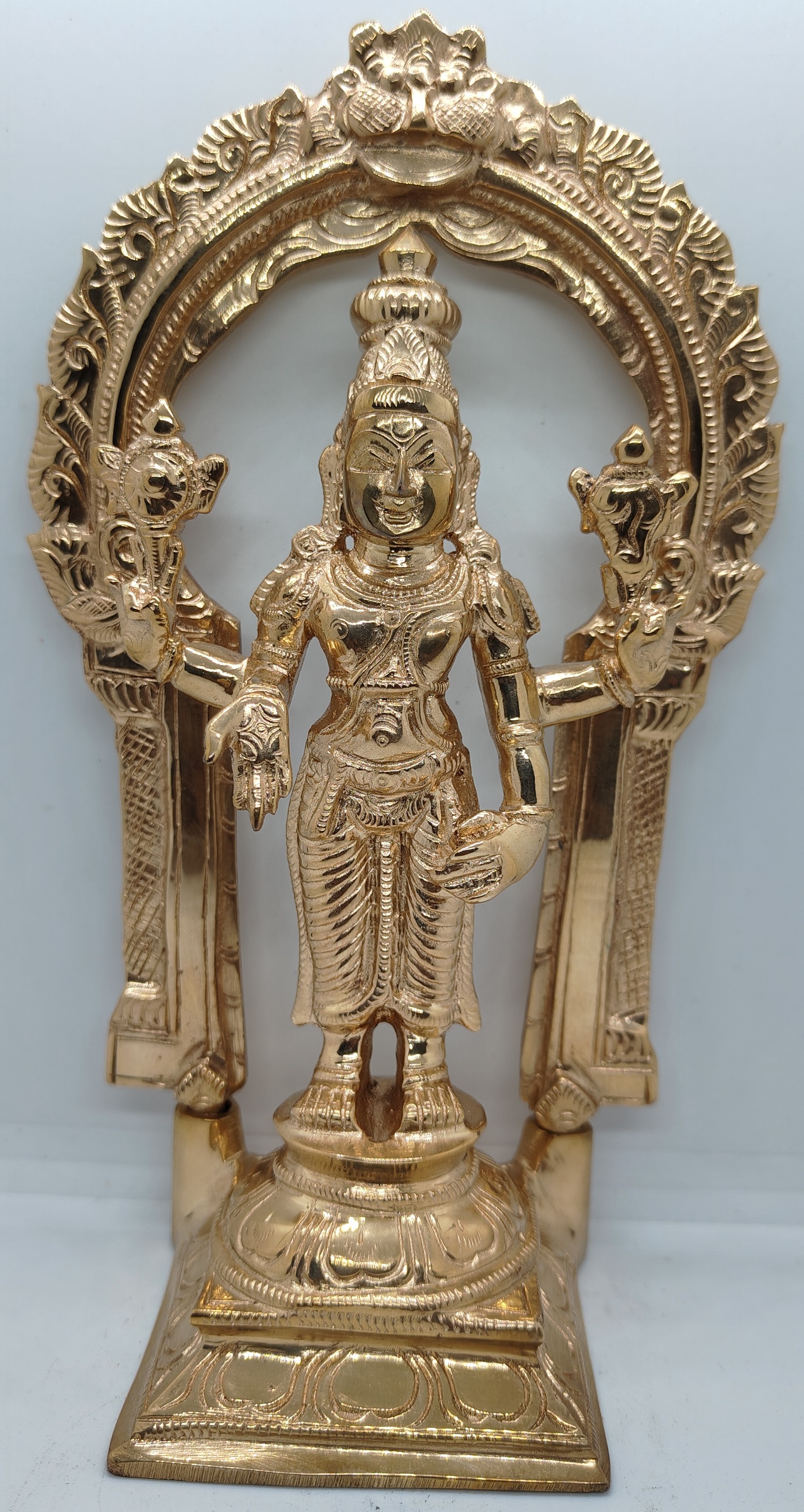 Divine Bija Vishnu | Narayana Murthi Idol With Arch 8 inches Panchalogam Divine Bija India Pvt Ltd | A story of motivation, passion and unconditional commitment