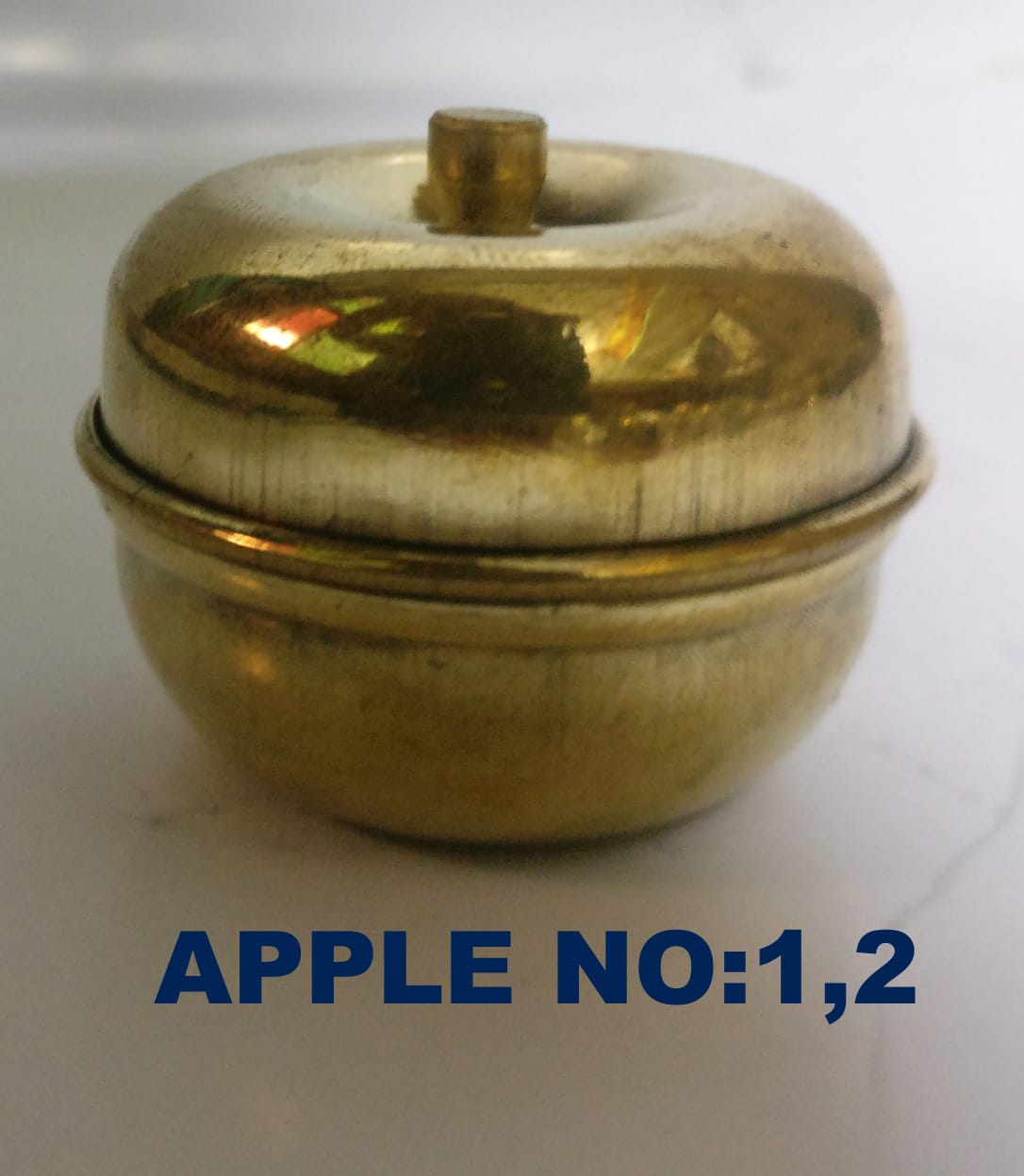 Divine Bija Brass Apple Kumkum Pot 2 Pieces Set Divine Bija India Pvt Ltd | A story of motivation, passion and unconditional commitment