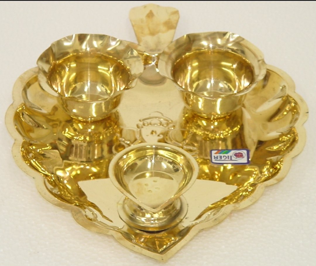 Divine Bija Brass Leaf Plate set with Agal Divine Bija India Pvt Ltd | A story of motivation, passion and unconditional commitment