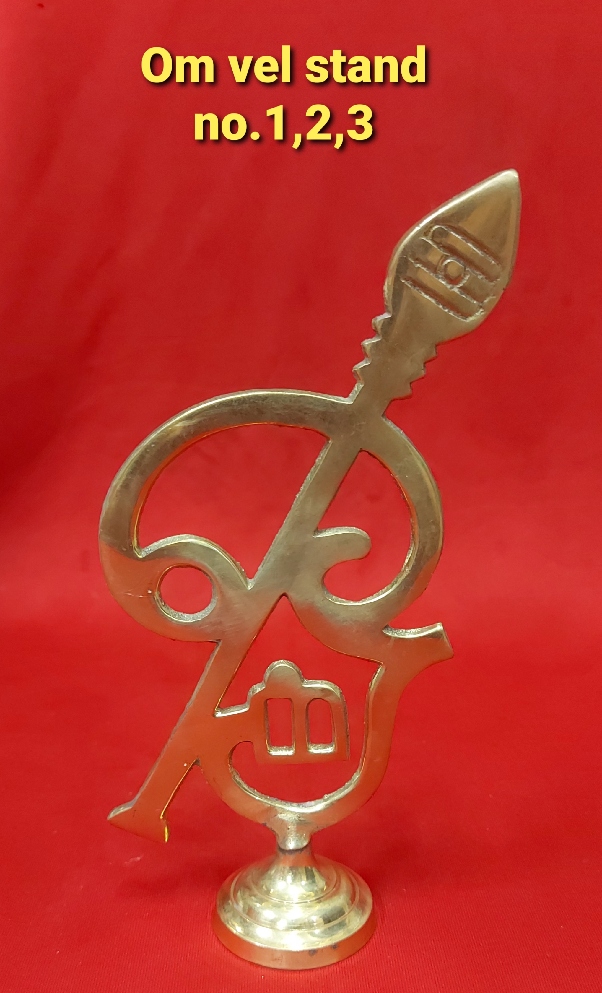 Divine Bija Brass Tamil Om Vel With Stand Divine Bija India Pvt Ltd | A story of motivation, passion and unconditional commitment