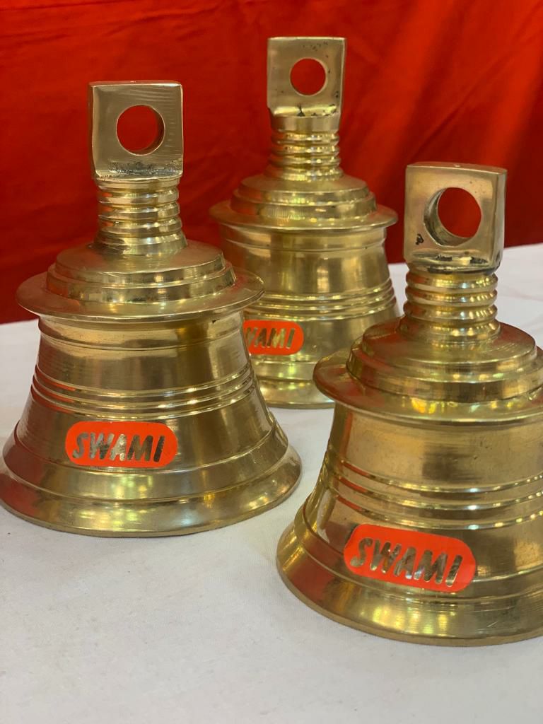 Divine Bija Brass Temple Bell 6 inch Divine Bija India Pvt Ltd | A story of motivation, passion and unconditional commitment
